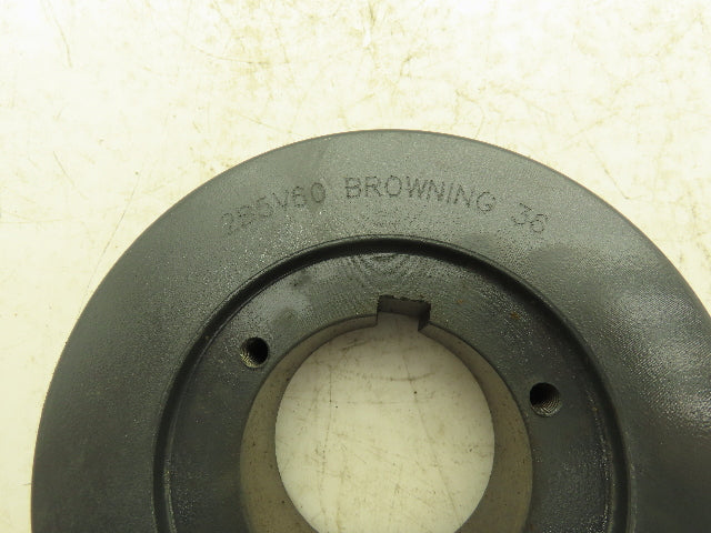 Browning 2B5V60 5V, A, B V Belt Sheave 2 Groove 2-1/4" Bore 6.28" OD QD Bushed
