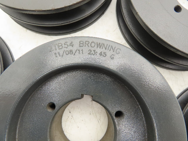 Browning 2TB54 5V, A, B V Belt Sheave 2 Groove 5-3/4" OD QD Bushed Lot of 5