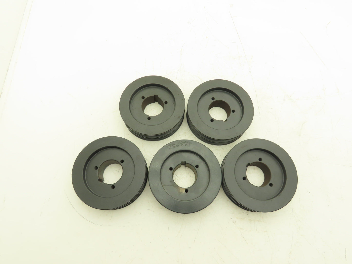 Browning 2TB54 5V, A, B V Belt Sheave 2 Groove 5-3/4" OD QD Bushed Lot of 5
