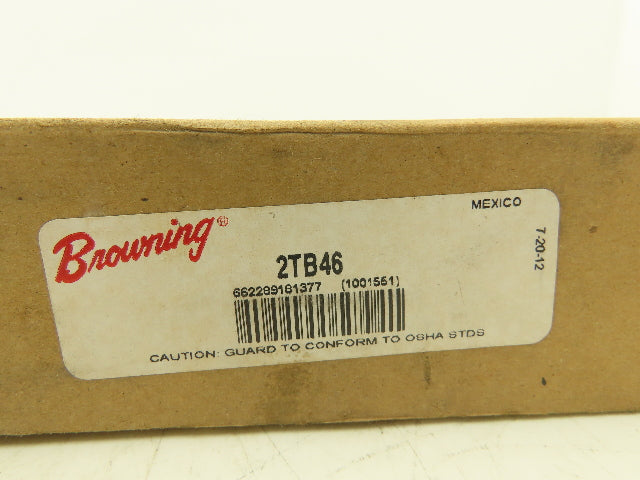 Browning 2TB46 Pully Sheave 2 Groove V-Belt Size A,B Taper Bushing P1 Lot of 4