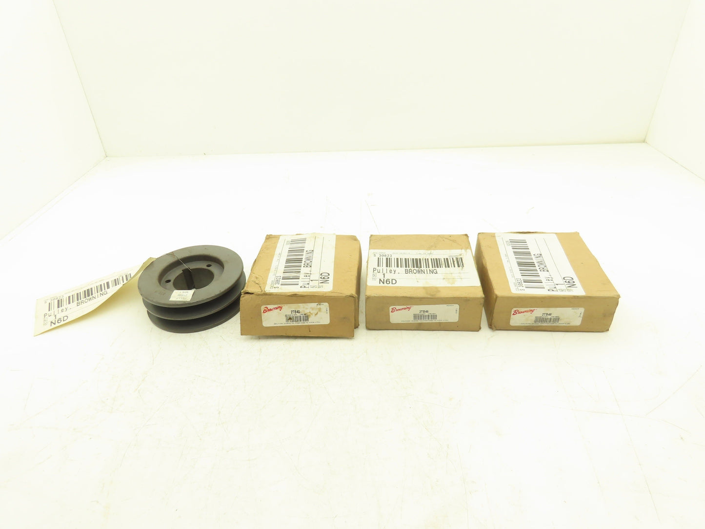 Browning 2TB46 Pully Sheave 2 Groove V-Belt Size A,B Taper Bushing P1 Lot of 4