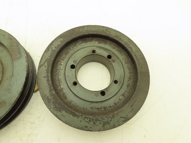 TB Woods 2B 7.4 SK 2-Groove A,B-Belt Pulley Sheave SK Bushed 7.75" OD Lot of 3