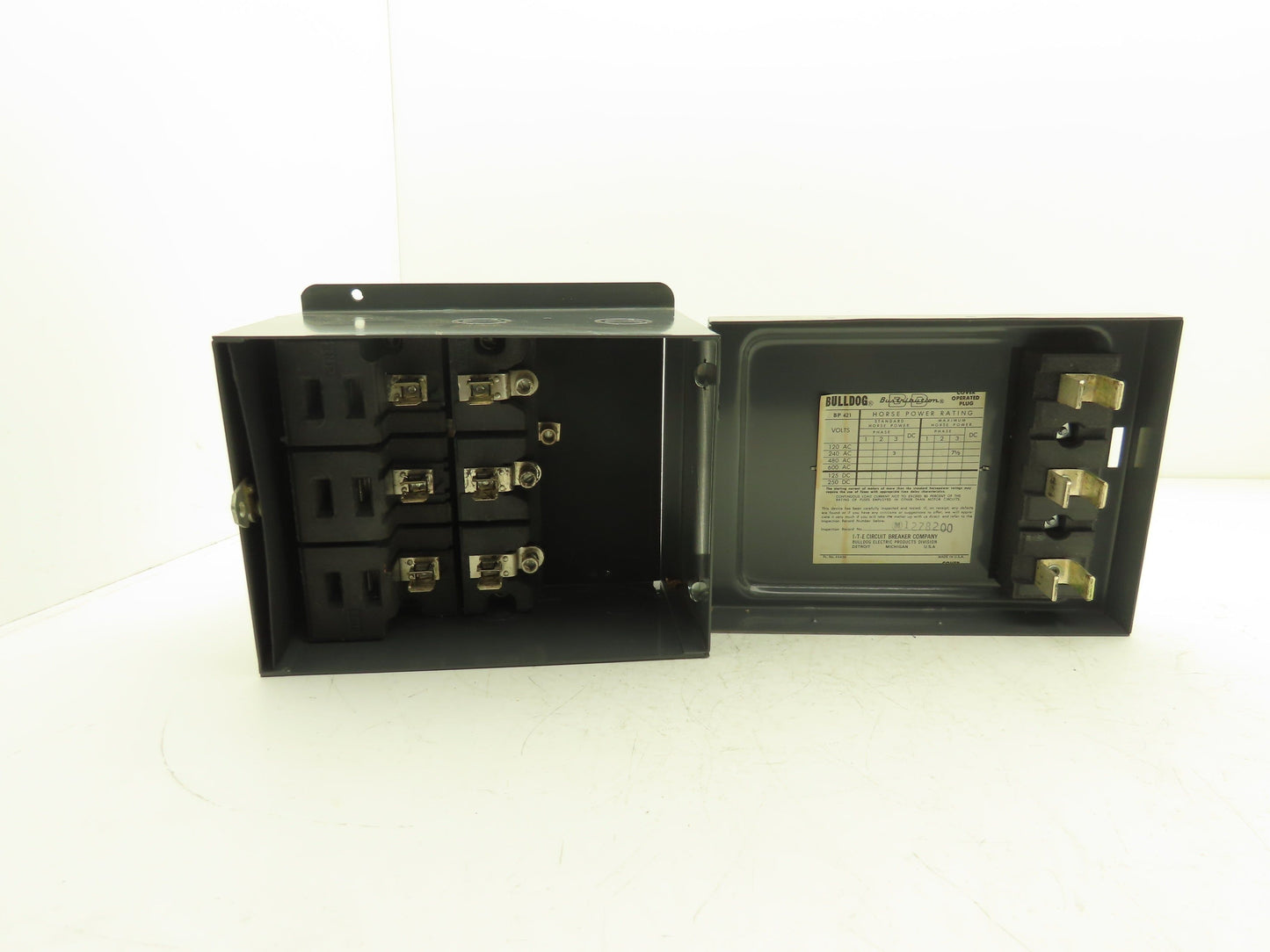 ITE BP 421 Bus Plug 30A 240V 4-Pole 3-Fuse 3Hp Standard 7-1/2Hp Max