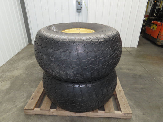 Galaxy 22.5LLx16.1 Turf Special Tractor Tires 6 Ply 8 Lug John Deere 5400 Set