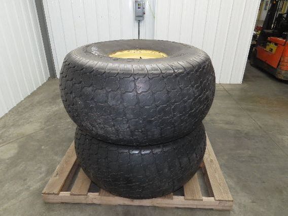 Galaxy 22.5LLx16.1 Turf Special Tractor Tires 6 Ply 8 Lug John Deere 5400 Set