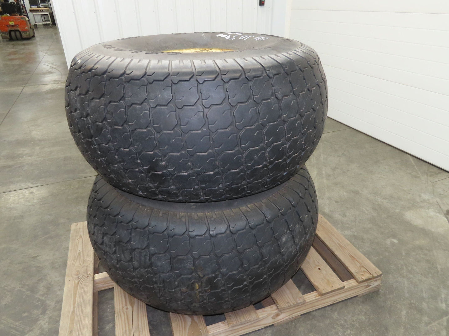 Galaxy 22.5LLx16.1 Turf Special Tractor Tires 6 Ply 8 Lug John Deere 5400 Set