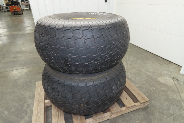 Galaxy 22.5LLx16.1 Turf Special Tractor Tires 6 Ply 8 Lug John Deere 5400 Set