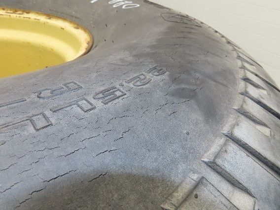 Galaxy 22.5LLx16.1 Turf Special Tractor Tires 6 Ply 8 Lug John Deere 5400 Set