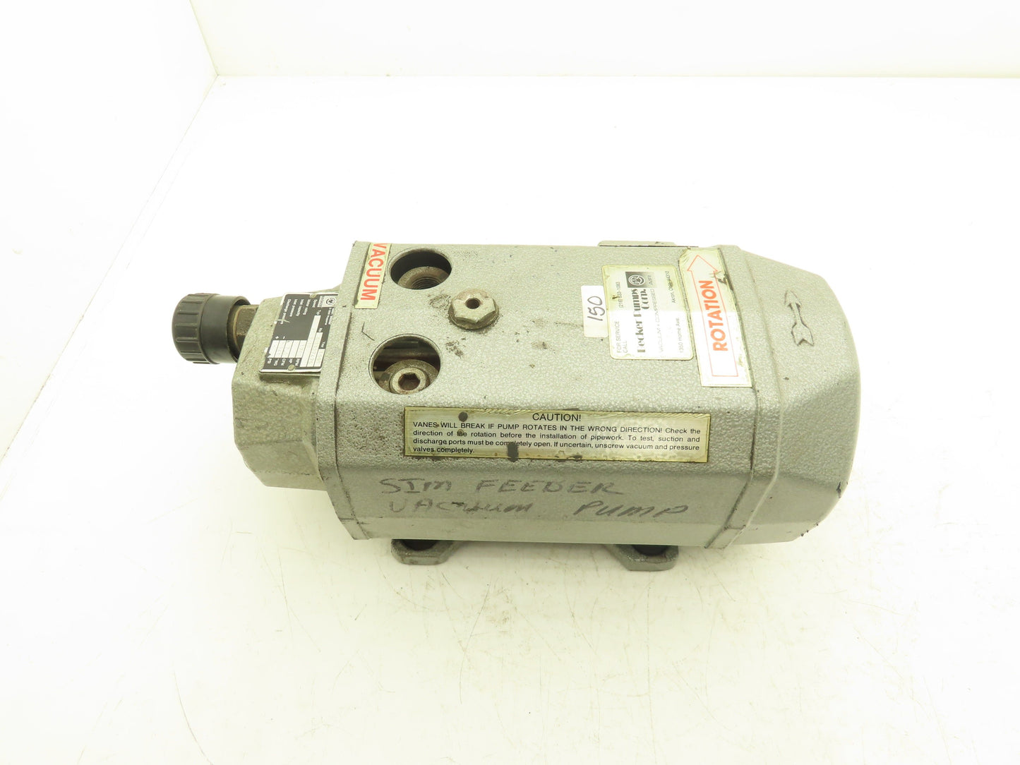 Becker VT 3.10 Vacuum Pump 1700rpm 7cfm 341" H2O 3Ph 460v Oil-less