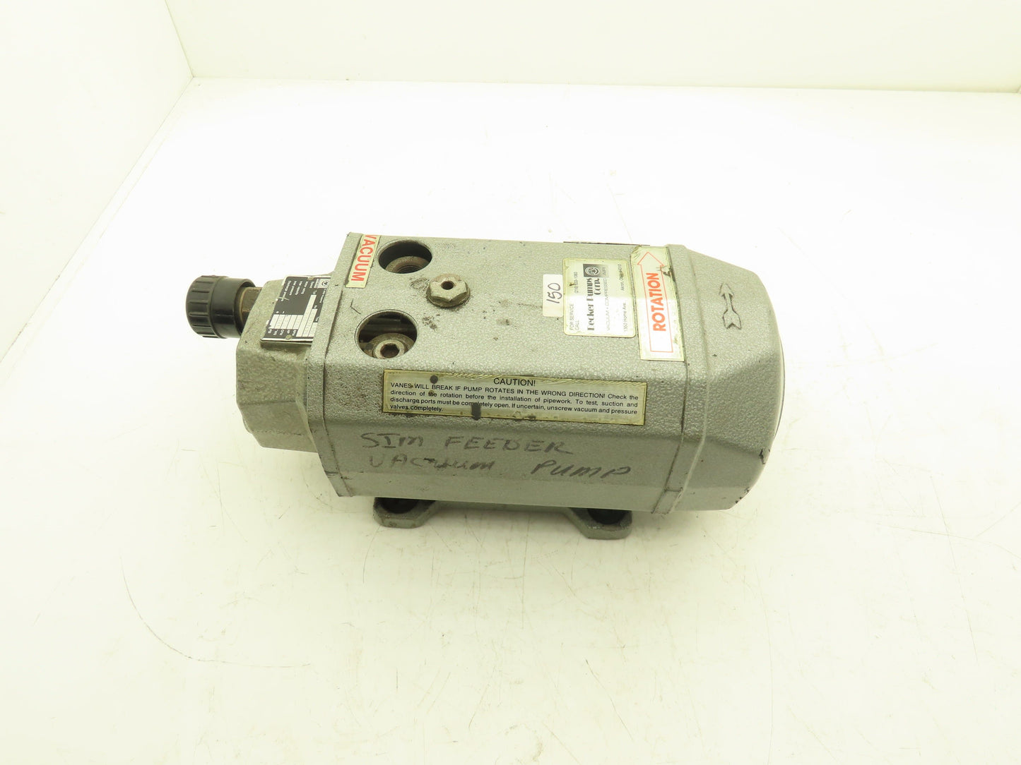 Becker VT 3.10 Vacuum Pump 1700rpm 7cfm 341" H2O 3Ph 460v Oil-less