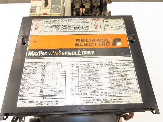 Reliance Electric 801429-21RC MaxPak Plus DC Drive 3Ph 480v In 240vDC 105A 30Hp