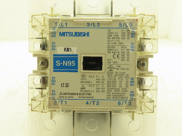 Mitsubishi Electric BH762Y922H06 | S-N95 Contactor 3Ph 600v 60Hp 100A