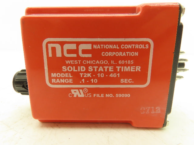 NCC T2K-10-461 Solid State Timer 0.1-10 Seconds