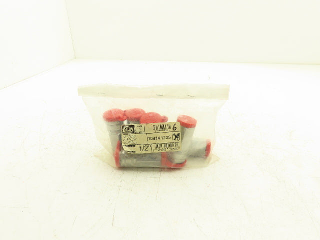 CEJN 104141205 Quick Disconnect Valved Fluid Coupler 1/2" Female Thread Lot of 6