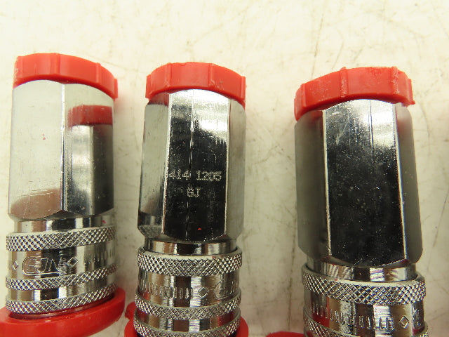 CEJN 104141205 Quick Disconnect Valved Fluid Coupler 1/2" Female Thread Lot of 6