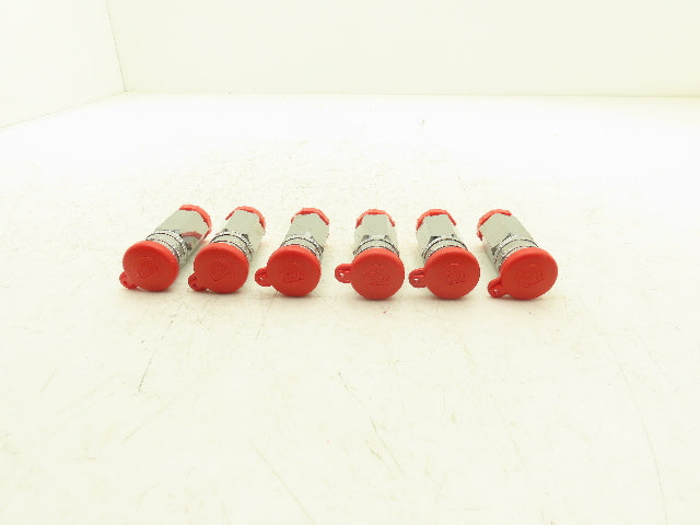 CEJN 104141205 Quick Disconnect Valved Fluid Coupler 1/2" Female Thread Lot of 6