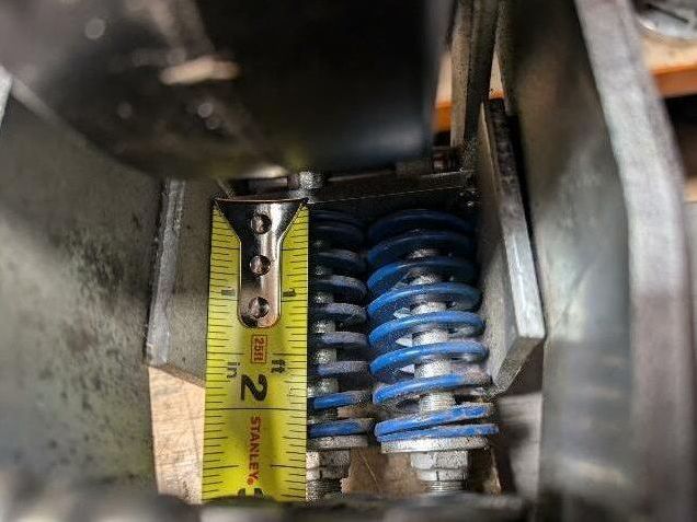 Spring Loaded Swiveling Caster Wheel 6x2" Cast Iron Rubber Black 4x4.5" Plate