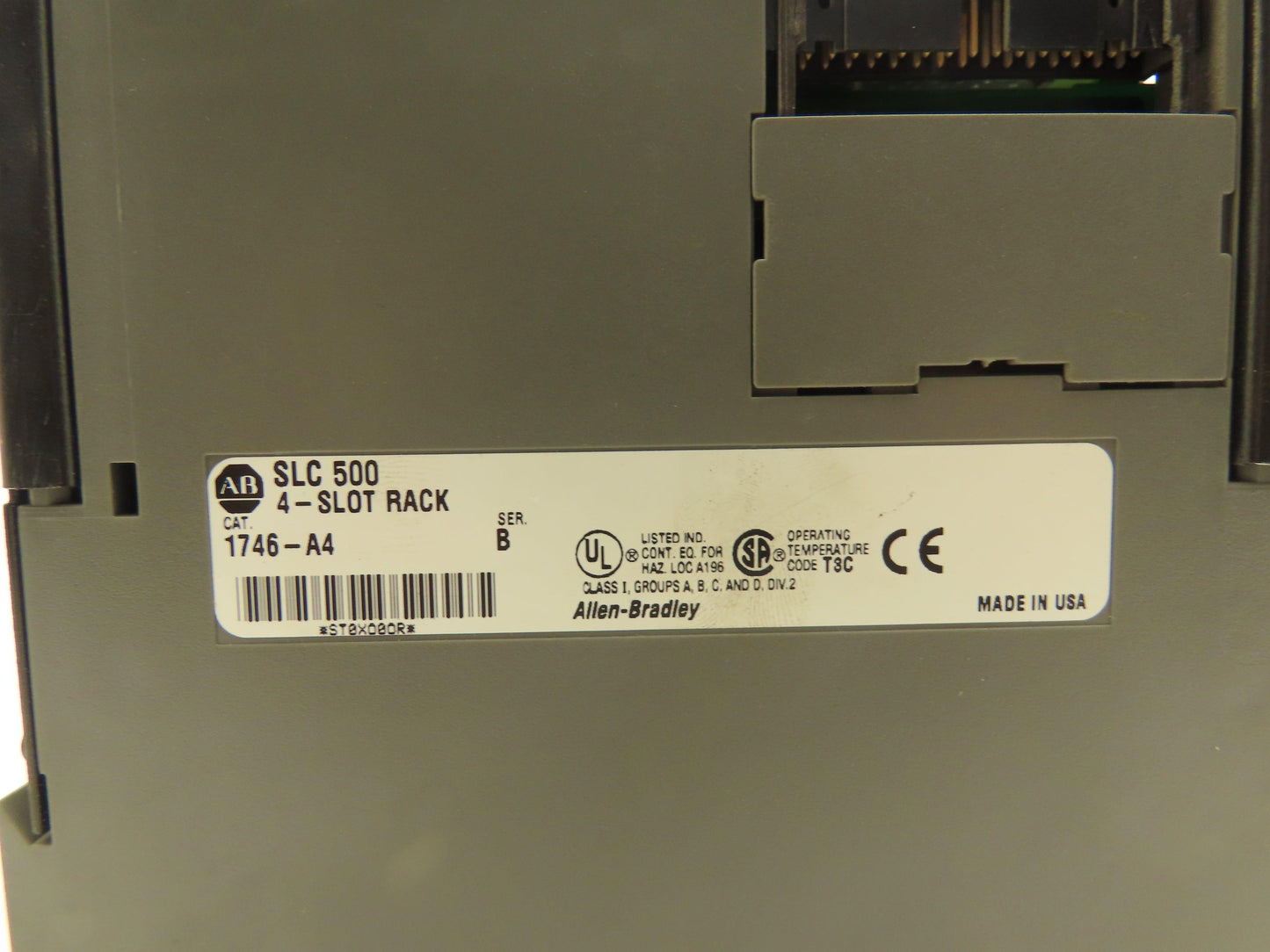 Allen Bradley 1746-A4 4-Slot Chassis Ser C Power Supply Input and Output Cards