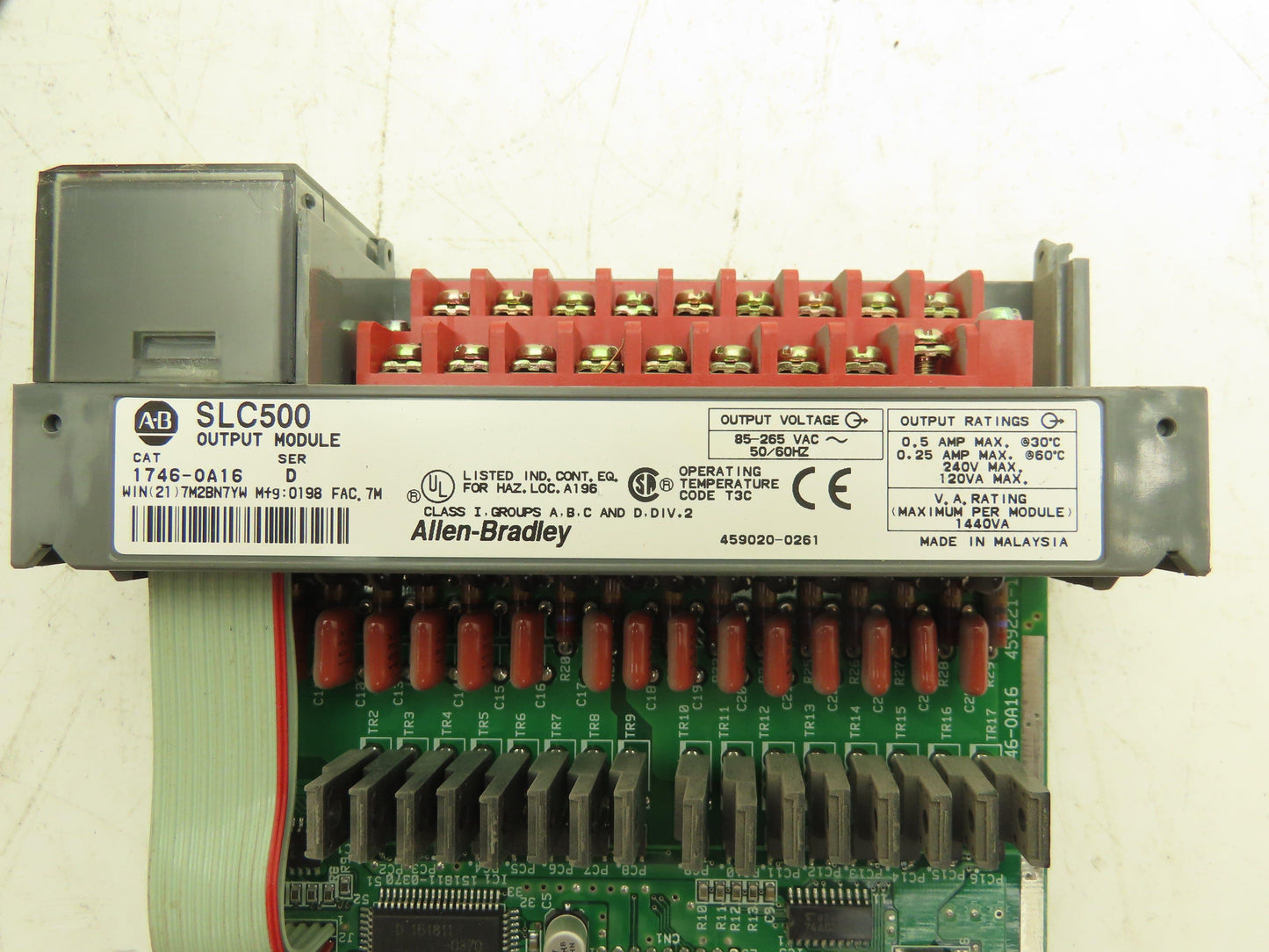 Allen Bradley 1746-A4 4-Slot Chassis Ser C Power Supply Input and Output Cards