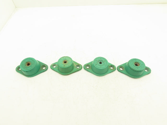 VMC R-3 Vibration Isolator Mount Green Neoprene 750Lb Load Lot of 4