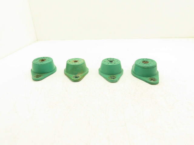 VMC R-3 Vibration Isolator Mount Green Neoprene 750Lb Load Lot of 4