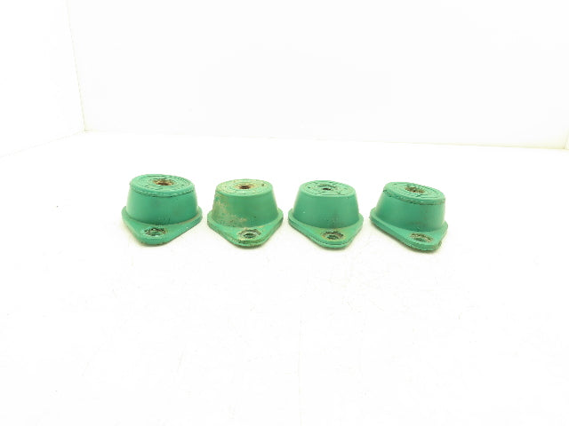VMC R-3 Vibration Isolator Mount Green Neoprene 750Lb Load Lot of 4