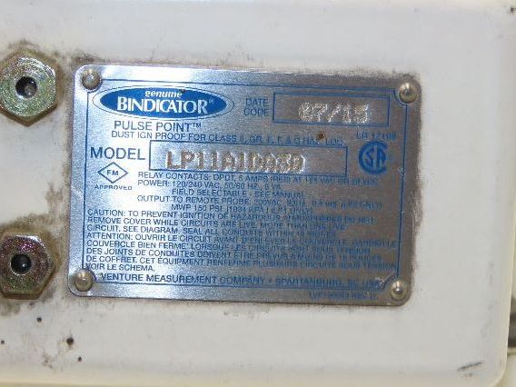 Bindicator LP11A1DA30 Pulse Point Vibrating Fork Level Sensor 31" Probe 8"Flange