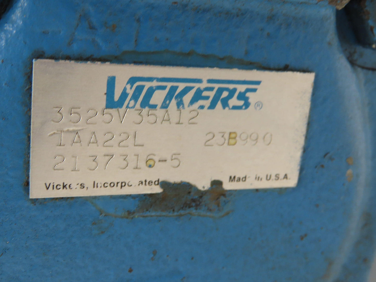 Vickers 3525V35A12 1AA22L Hydraulic Double Vane Pump 25/12 GPM 2500 PSI