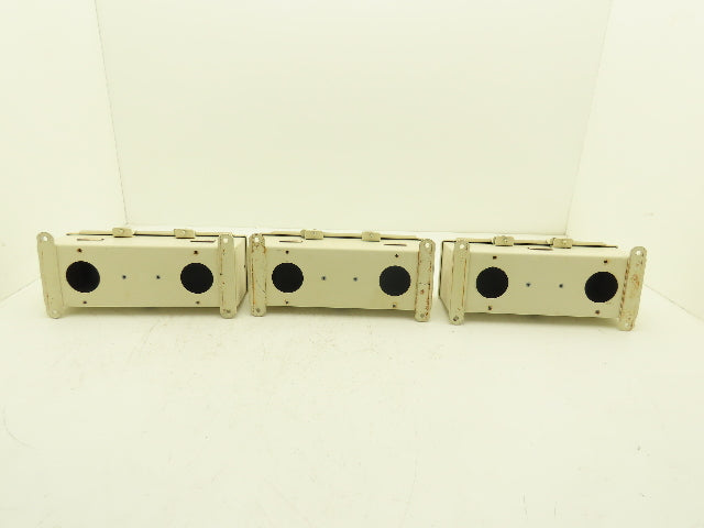 Hoffman F44T12HC Wireway Auxiliary Gutter Wire Trough 4"x4"x12" Lot of 3