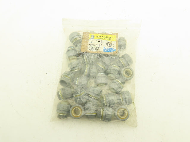 Arlington NMLT100 1" Straight Non-Metallic PVC Connector Liquid Tight Lot of 29