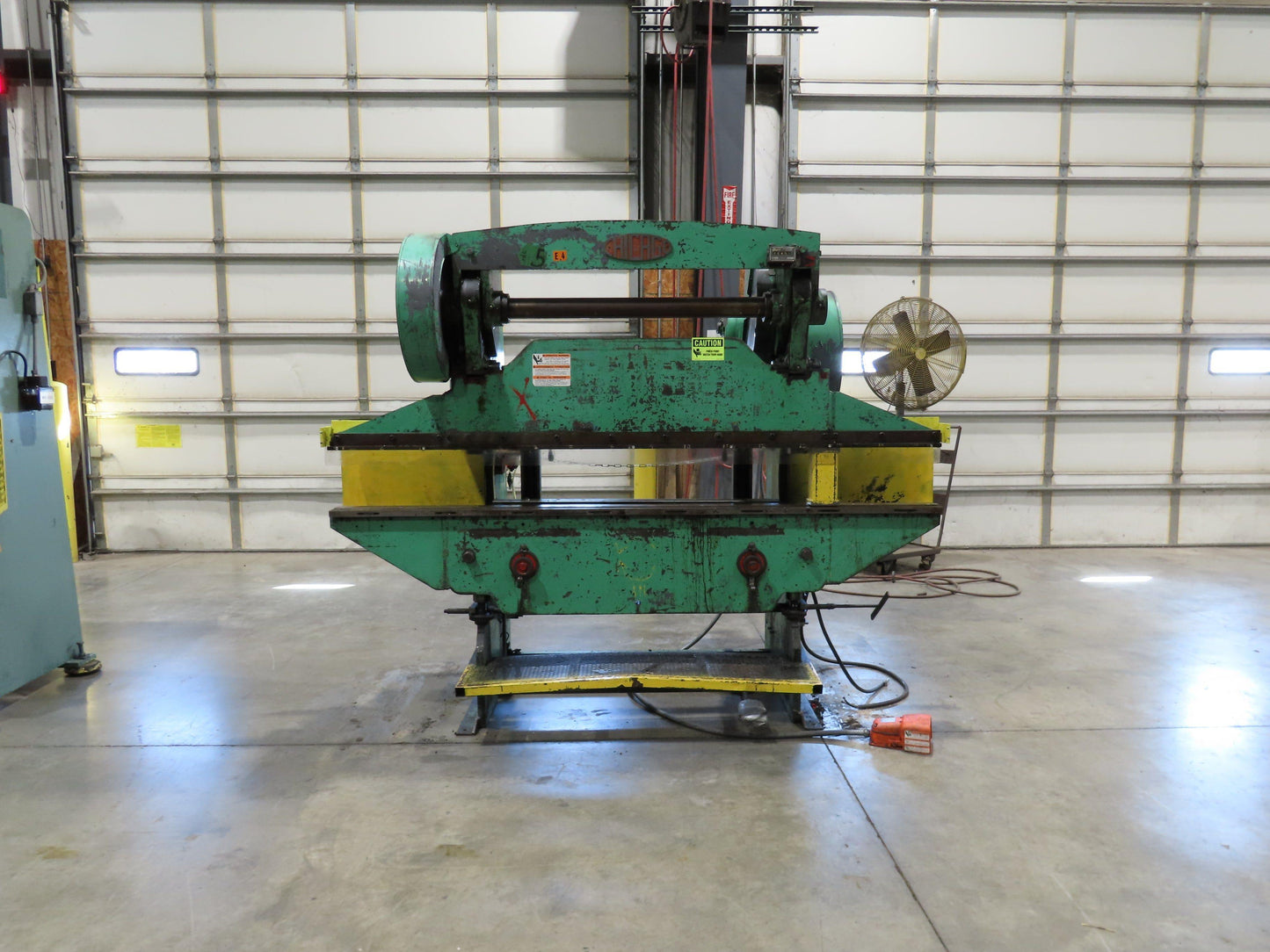 Chicago Mechanical Press Brake 8' Ram 2" Stroke 1.5Hp 460V