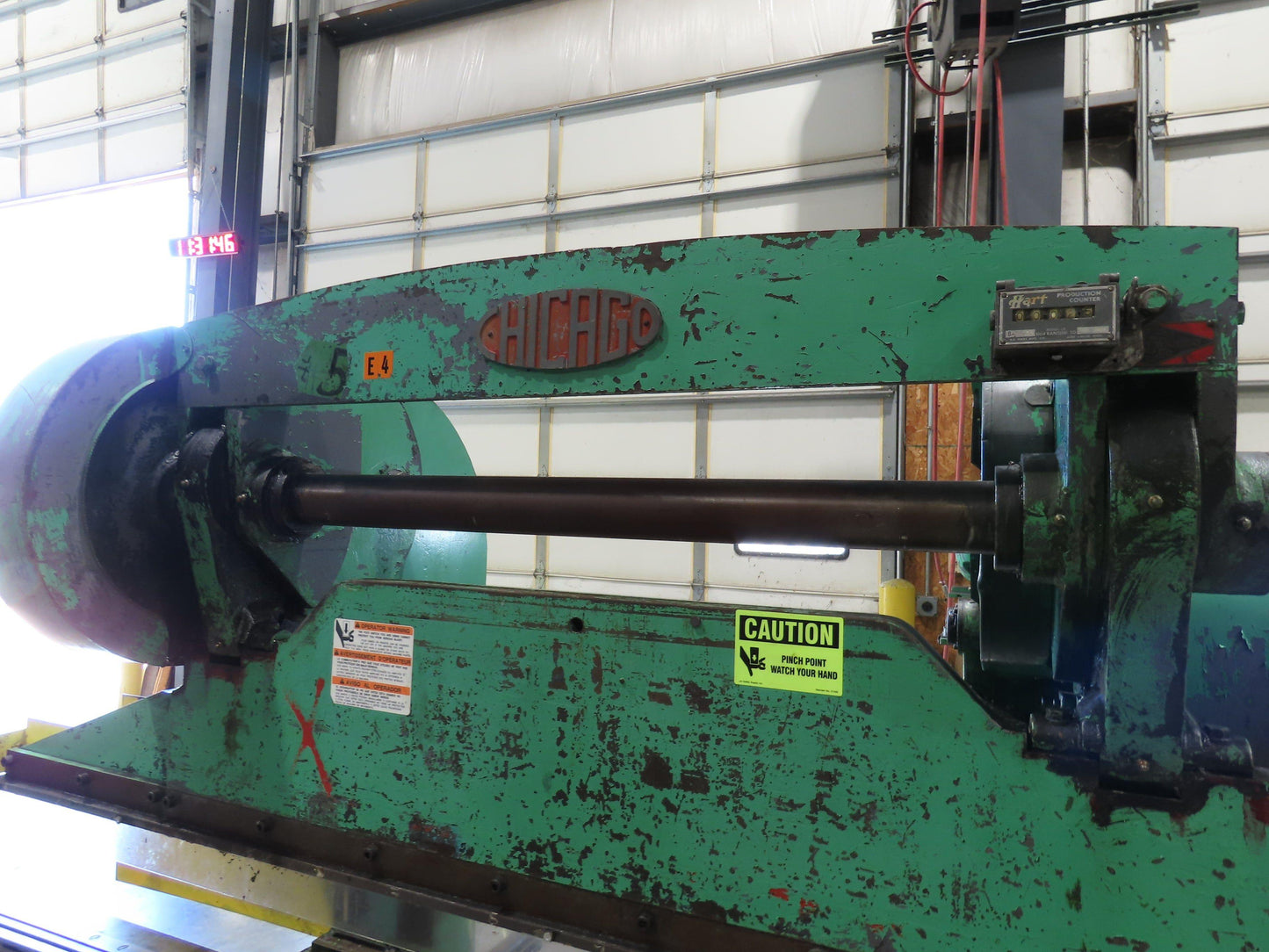 Chicago Mechanical Press Brake 8' Ram 2" Stroke 1.5Hp 460V