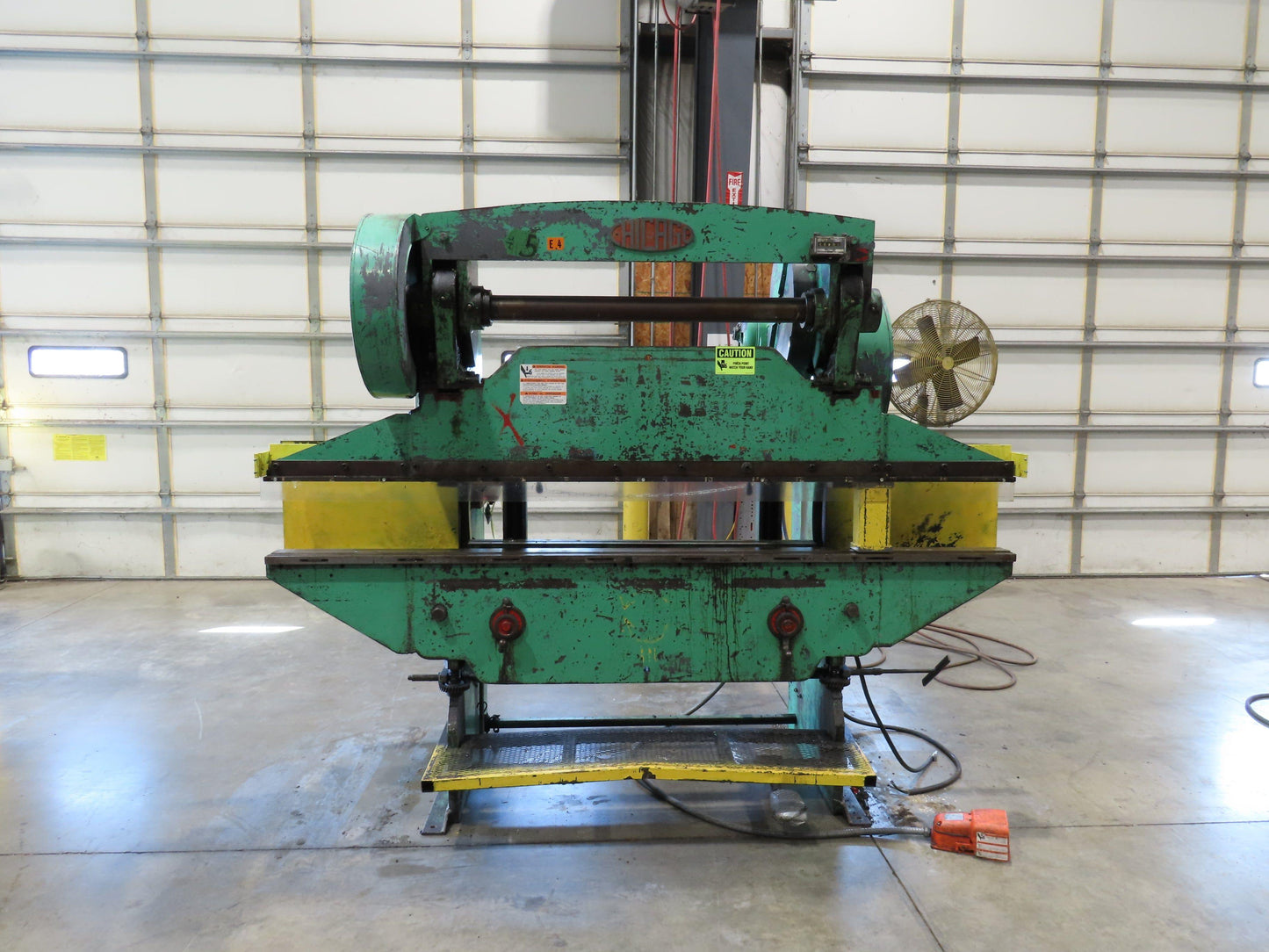 Chicago Mechanical Press Brake 8' Ram 2" Stroke 1.5Hp 460V