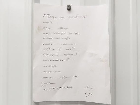 Kone Cranes 1/4 Ton Electric Chain Hoist 16' Lift 16/5 FPM 2 Speed 460 Volt 3PH