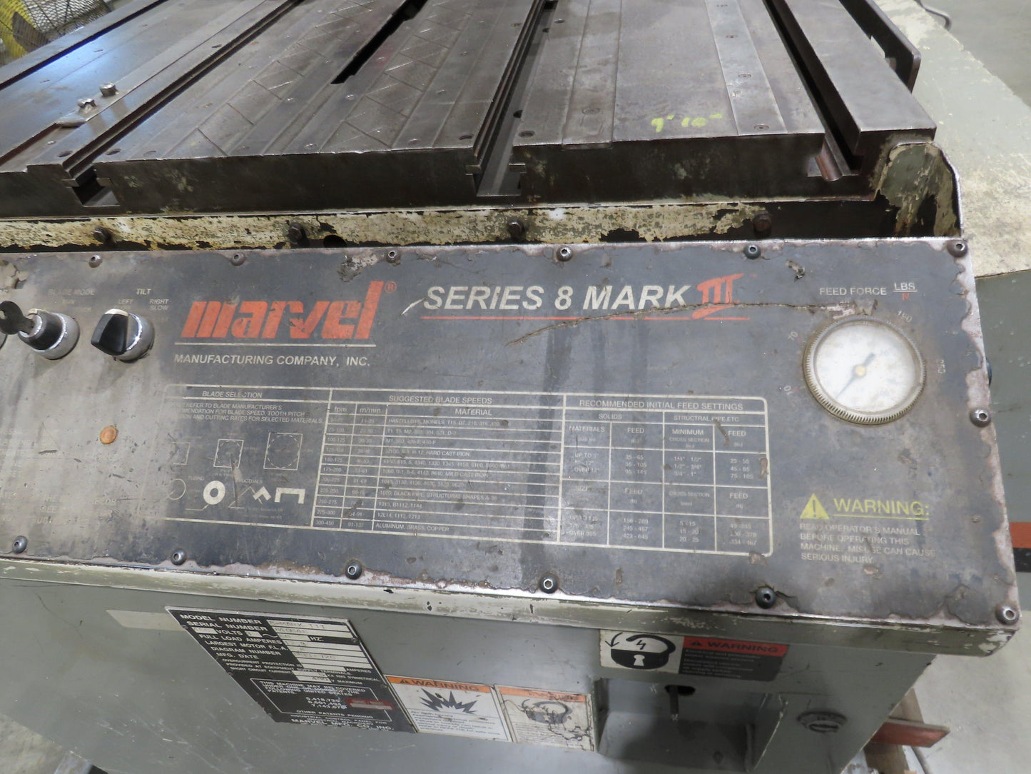 Marvel Series 8 Mark III 18"x 22" Vertical Tilt-Frame Band Saw