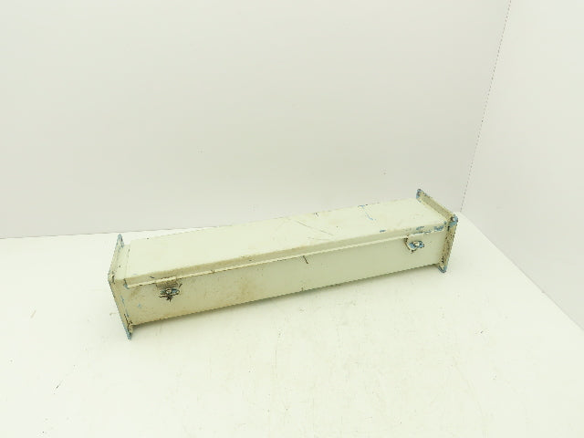 Wiegmann JW42 4"x4" Wireway Straight 24" Section Feed-Through NEMA 12 Hoffman