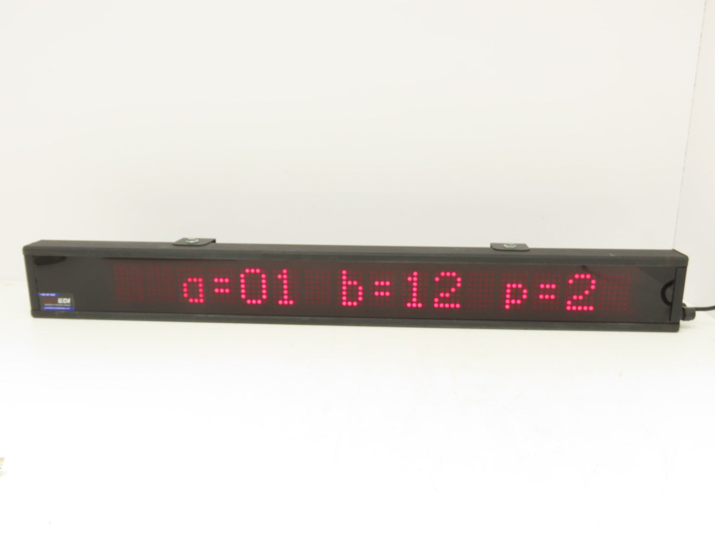 EDI ED050-I-1605-N1-SR2 Display 16 x 2" Characters Serial Interface 120v 60Hz