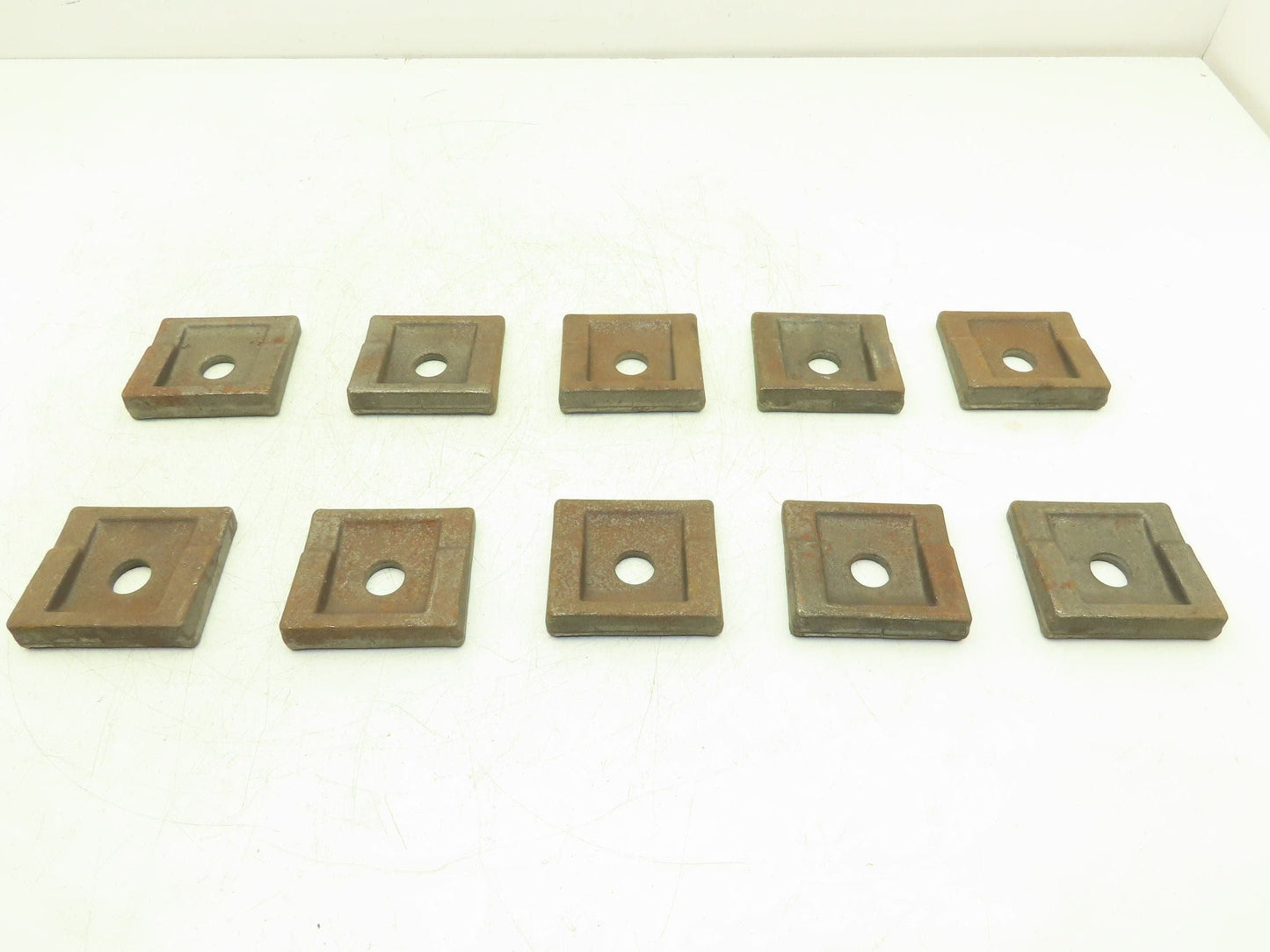 Acco Bridge Crane Rail Support Clamp Plate Cast Iron 2-1/2 x 2-3/4" Lot of 10
