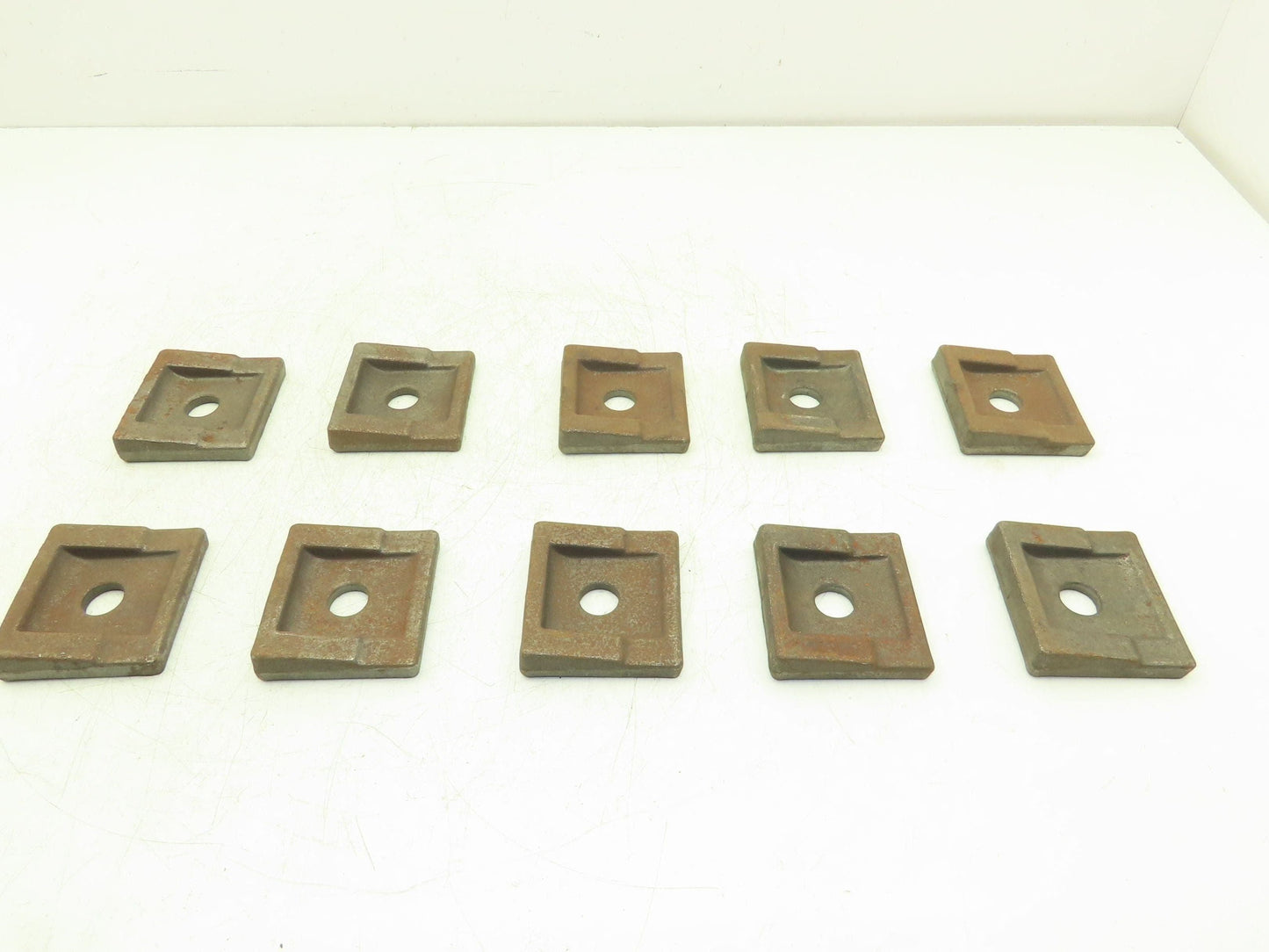 Acco Bridge Crane Rail Support Clamp Plate Cast Iron 2-1/2 x 2-3/4" Lot of 10