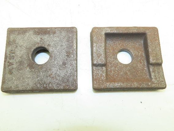 Acco Bridge Crane Rail Support Clamp Plate Cast Iron 2-1/2 x 2-3/4" Lot of 10
