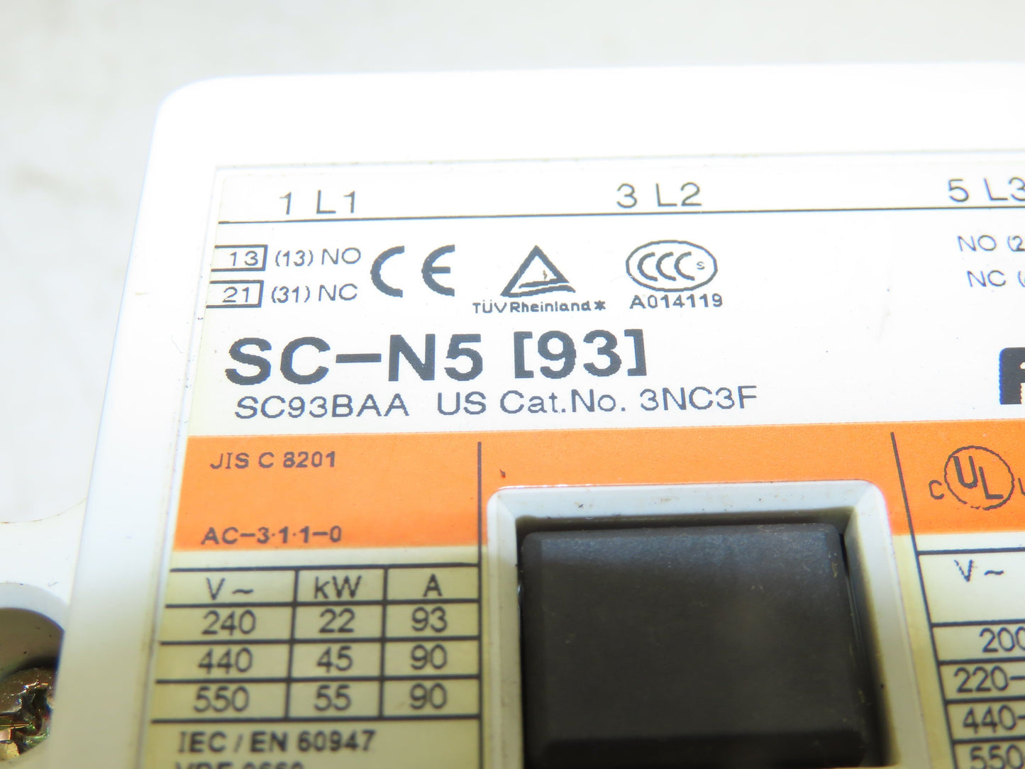 Fuji Electric 3NC3F SC-N5 Contactor 150A 3Ph 600v 75Hp Lot of 4