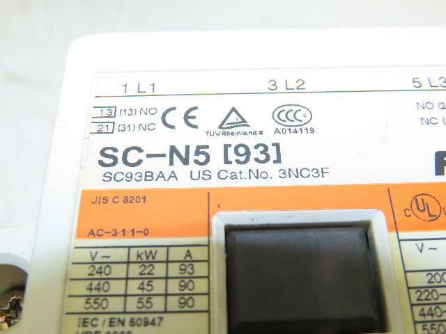 Fuji Electric 3NC3F SC-N5 Contactor 150A 3Ph 600v 75Hp Lot of 4