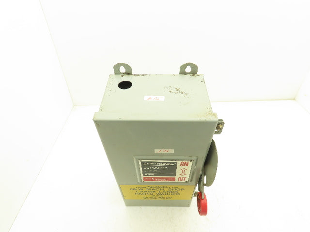 Cutler Hammer DH362FDK Eaton Safety Disconnect Switch 60A 600V Non-Fusible