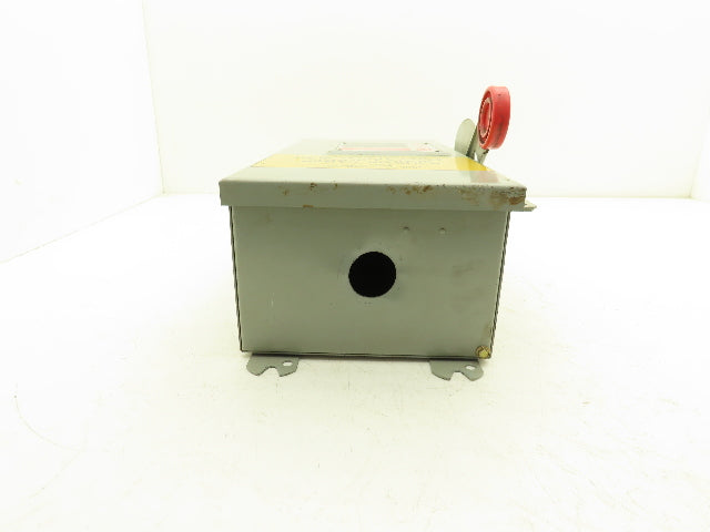 Cutler Hammer DH362FDK Eaton Safety Disconnect Switch 60A 600V Non-Fusible