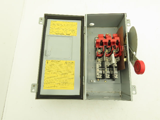 Cutler Hammer DH362FDK Eaton Safety Disconnect Switch 60A 600V Non-Fusible
