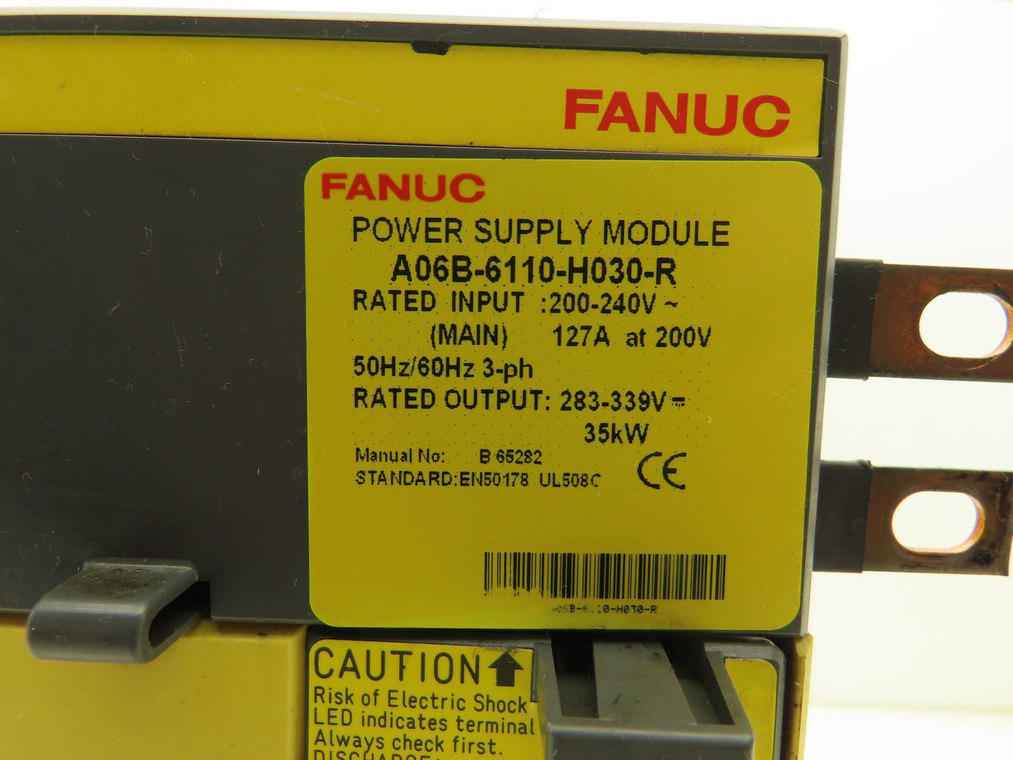 Fanuc A06B-6110-H030-R Power Supply 200-240VAC 127A Input 283-339VDC 35kW Output