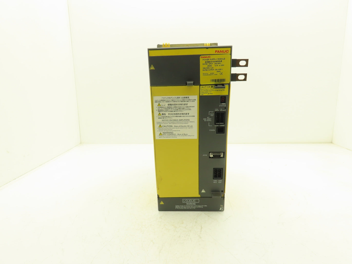 Fanuc A06B-6110-H030-R Power Supply 200-240VAC 127A Input 283-339VDC 35kW Output