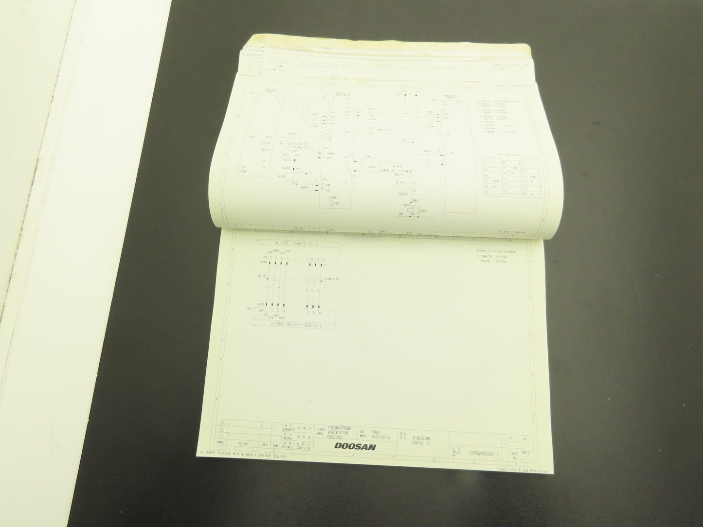 Doosan PVTH31AA07 Fanuc CNC System Electrical Circuit Diagram Book 30i/31i/32i-A