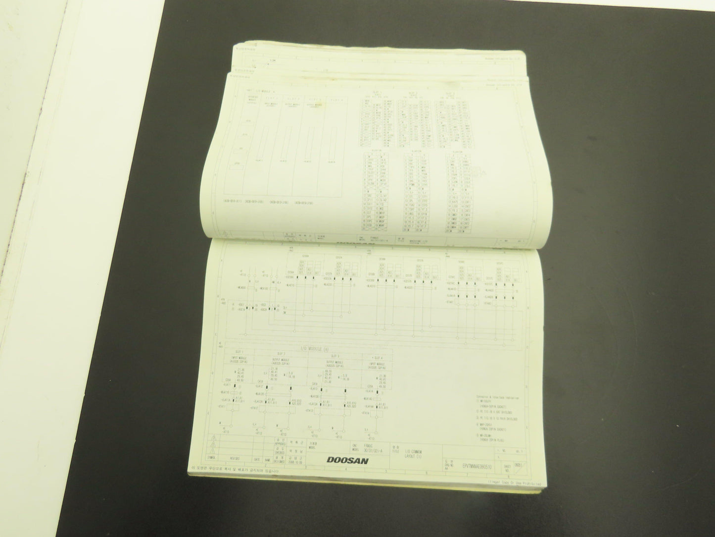Doosan PVTH31AA07 Fanuc CNC System Electrical Circuit Diagram Book 30i/31i/32i-A