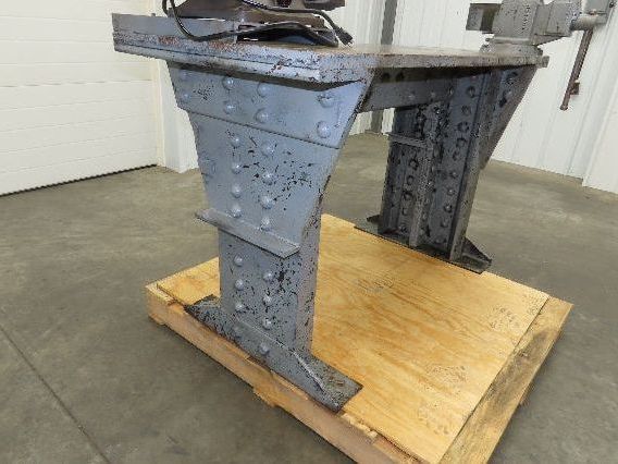 Vintage 1" Thick Top Steel Fabrication Welding Table Work Bench 56"x24"x33"
